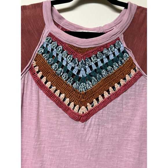 WE THE FREE Spring Bound Long Sleeve Mauve Moose Combo, Sz S - Picture 3 of 10